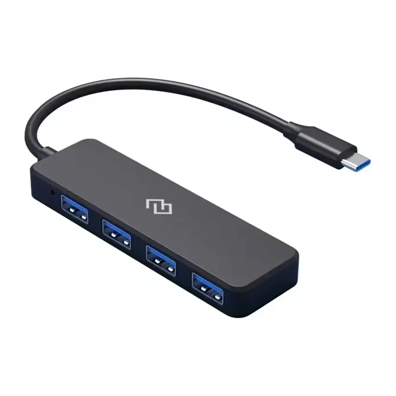 USB-хаб Digma DHUB-4USB-C-2.0 черный