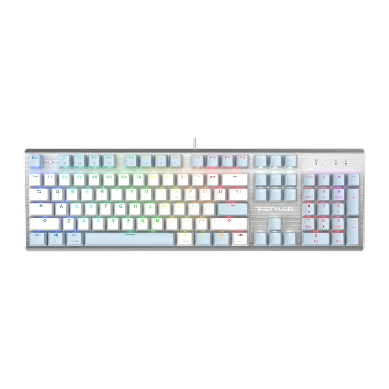 Клавиатура A4Tech Fstyler Neon синий/белый (FS100)