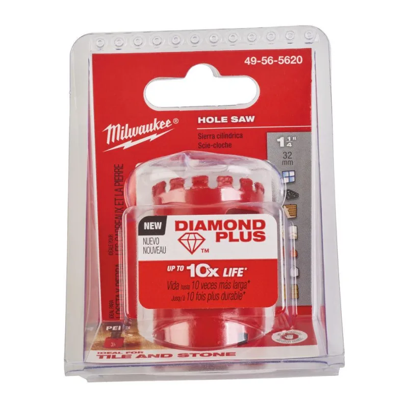 Коронка Milwaukee Diamond Plus 32мм 5/8"x18 (49565620)