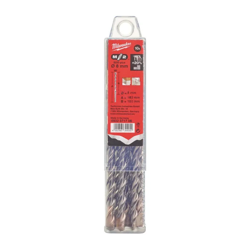 Бур Milwaukee SDS+ M2 8x160 (10шт/уп) (4932371706)