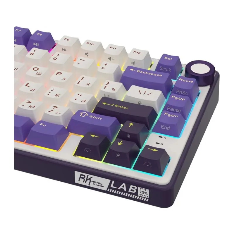 Клавиатура Royal Kludge R75 K Silver switch/Blackberry