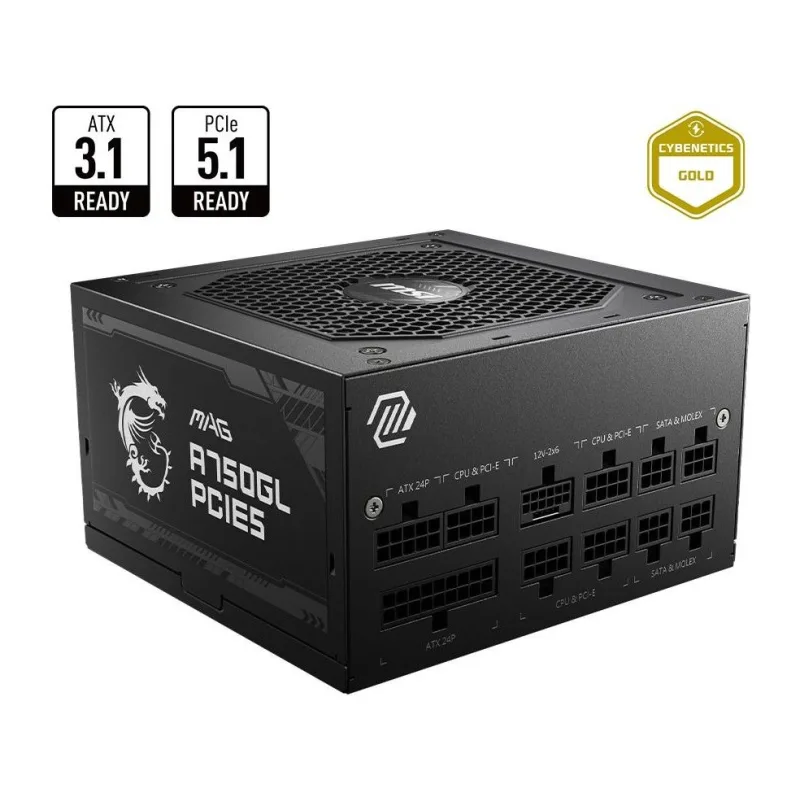 Блок питания MSI ATX 750W MAG A750GL PCIE5 Gen.5 (306-7ZP8B11-CE0)