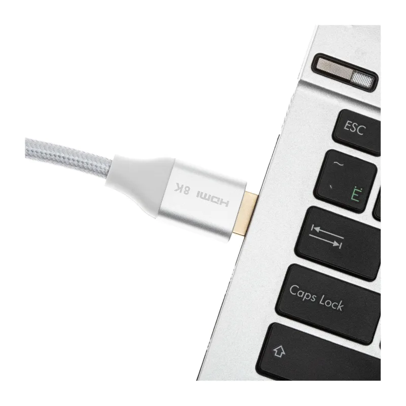 Кабель аудио-видео Cactus CS-HDMI.2.1-5 HDMI (m)/HDMI (m) 5м. серебристый