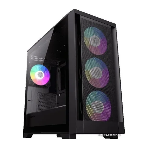 Корпус GameMax Defender Mesh TG mATX без БП Black (Defender MB)