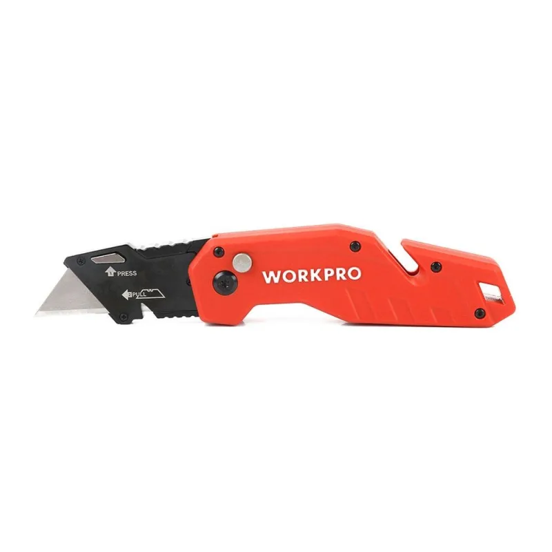 Нож строительный WorkPro WP211018 красный
