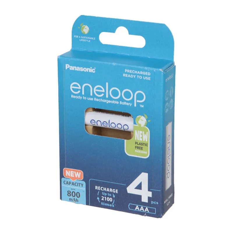 Аккумулятор Panasonic Eneloop AAA 800mAh BL4 (BK-4MCDE/4CP+case)