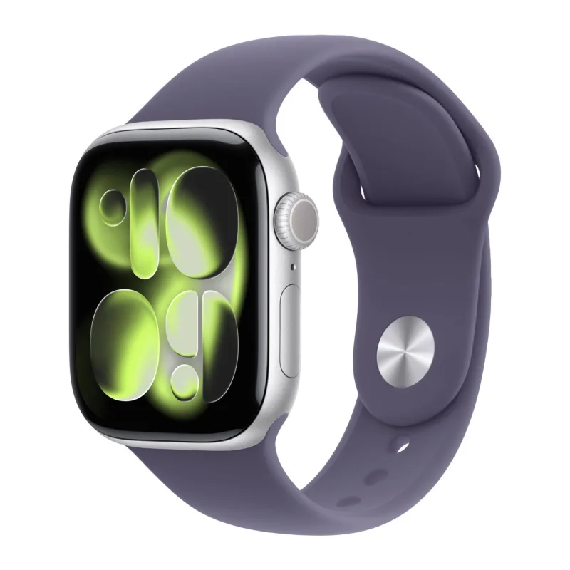 Умные часы Apple Watch Series 11 GPS 46mm Silver Al Case Purple Fog Sport Band M/L A3333 (MEVA4LW/A)