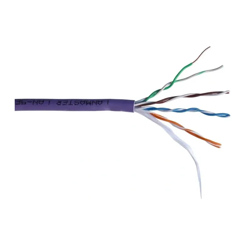 Кабель витая пара Lanmaster LAN-5EUTP-PT-LSZH-VI фиолетовый