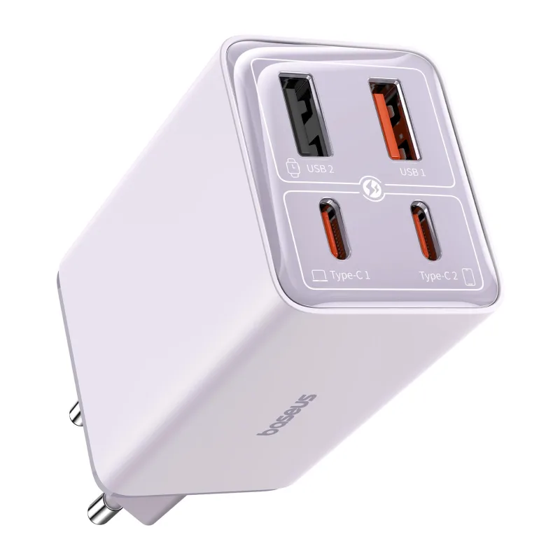 Сетевое зарядное устройство Baseus GaN6 Pro 65W EU Star Purple (P10162701533-00)