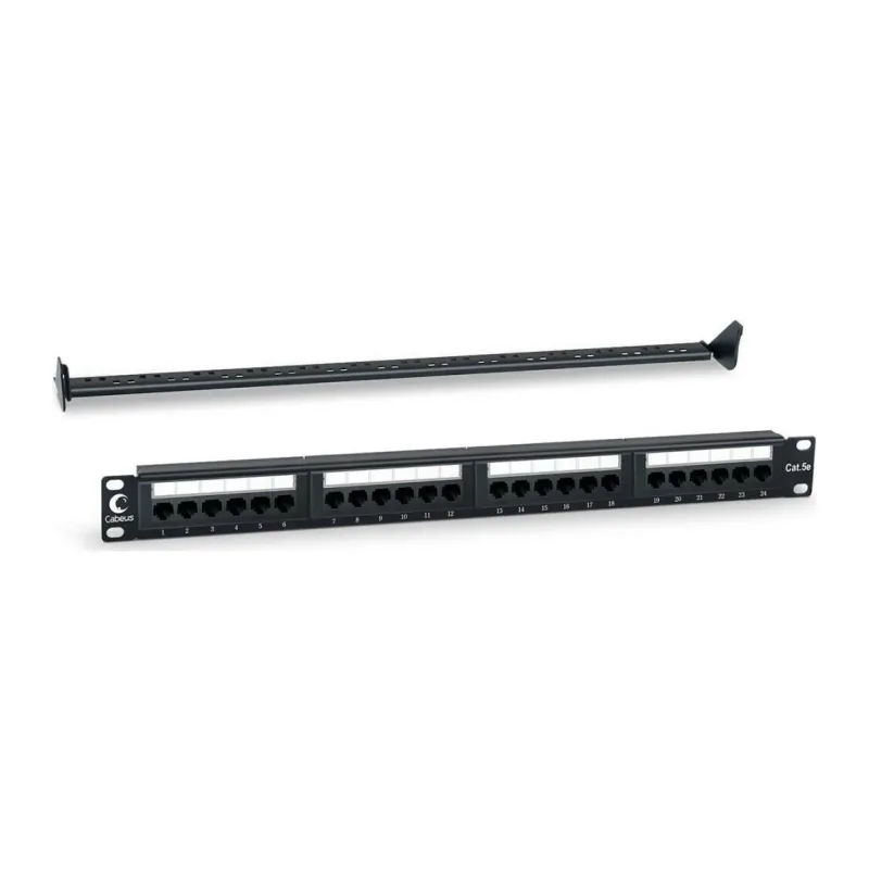 Патч-панель Cabeus PL-24-Cat.5e-Dual