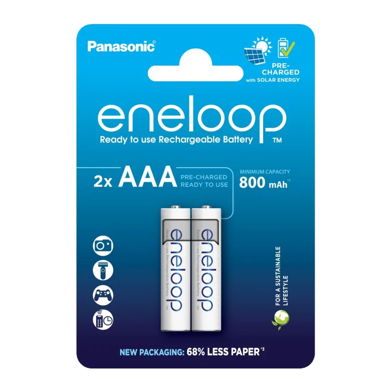 Аккумулятор Panasonic Eneloop AAA 800mAh BL2 (BK-4MCDE/2CP)