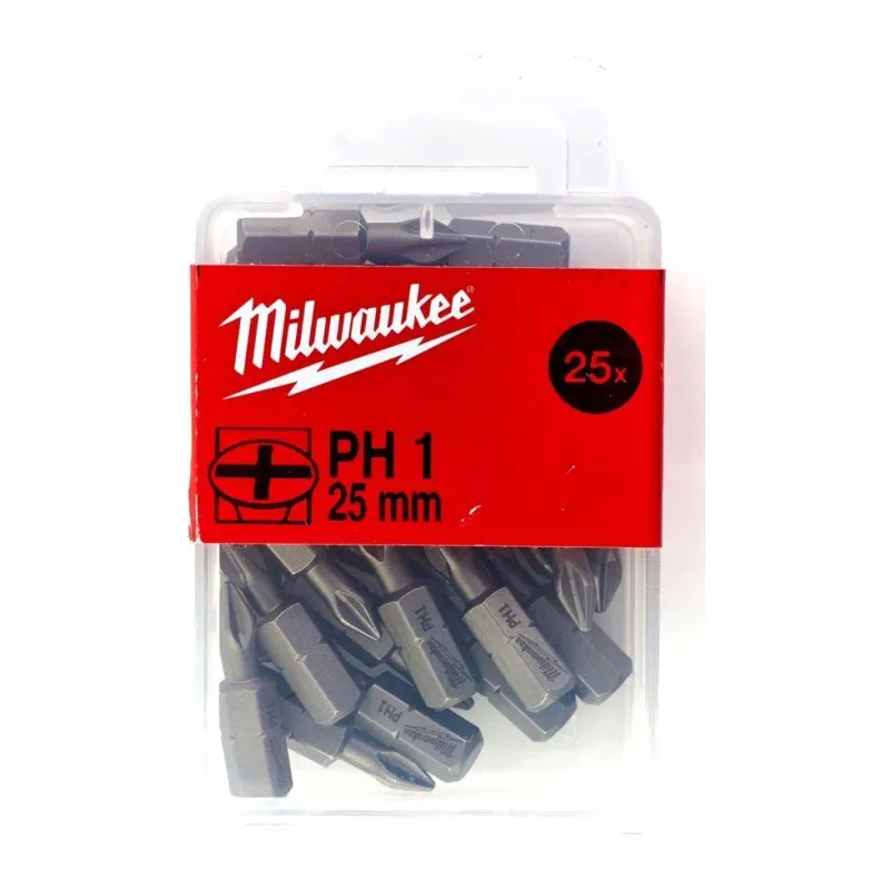Бита Milwaukee PH1 25мм 25шт (4932399586)