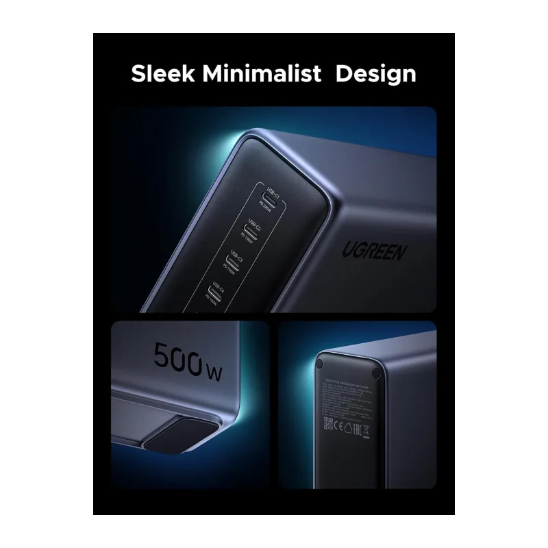 Сетевое зарядное устройство Ugreen X759 Space Gray (55550)