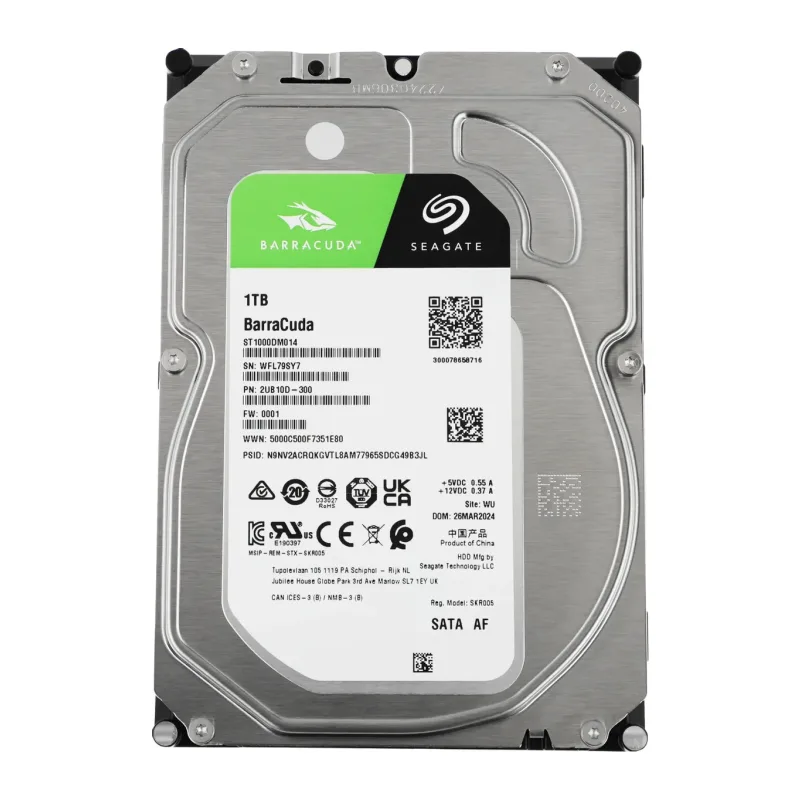 Жесткий диск Seagate BarraCuda 1TB Pull (ST1000DM014)