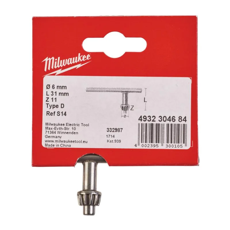 Ключ патрона Milwaukee тип D S14 (4932304684)