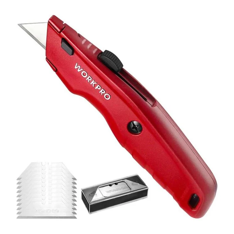 Нож строительный WorkPro WP213017 красный