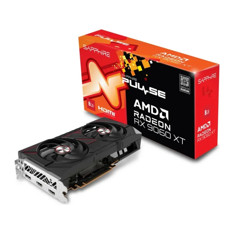 Видеокарта Sapphire Pulse AMD Radeon RX 9060 XT Gaming OC Dual 8Gb GDDR6 (11350-04-20G)