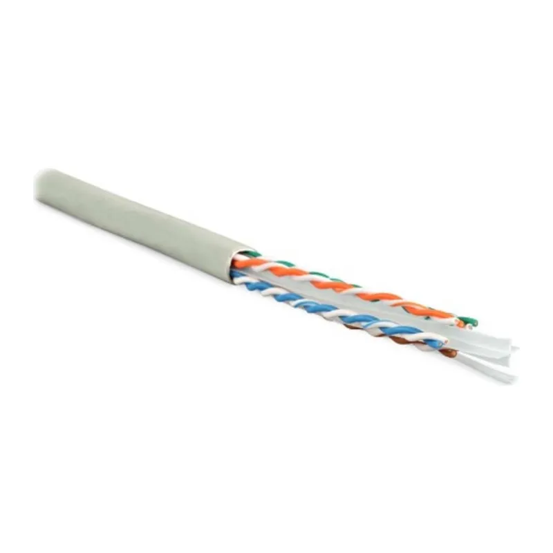 Кабель витая пара Hyperline UUTP4-C6-S23-IN-LSZH-GY-305 серый