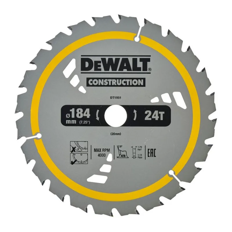 Диск пильный DeWalt DT1951-QZ