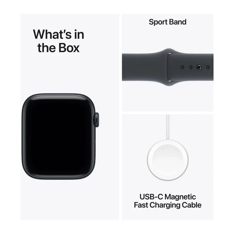 Умные часы Apple Watch SE 3 GPS 44mm Midnight Al Case Midnight Sport Band M/L A3325 (MEHQ4RK/A)