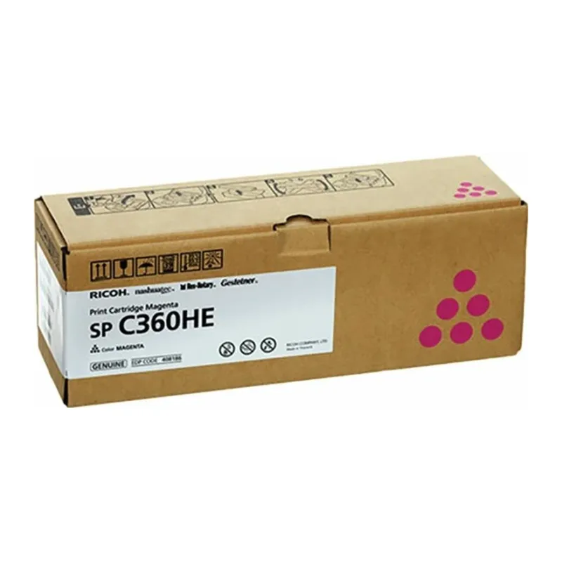 Картридж Ricoh SP C360HE малиновый (408186)