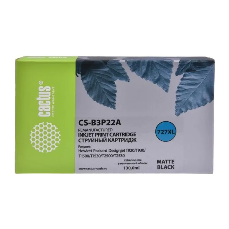 Картридж Cactus CS-B3P22A черный