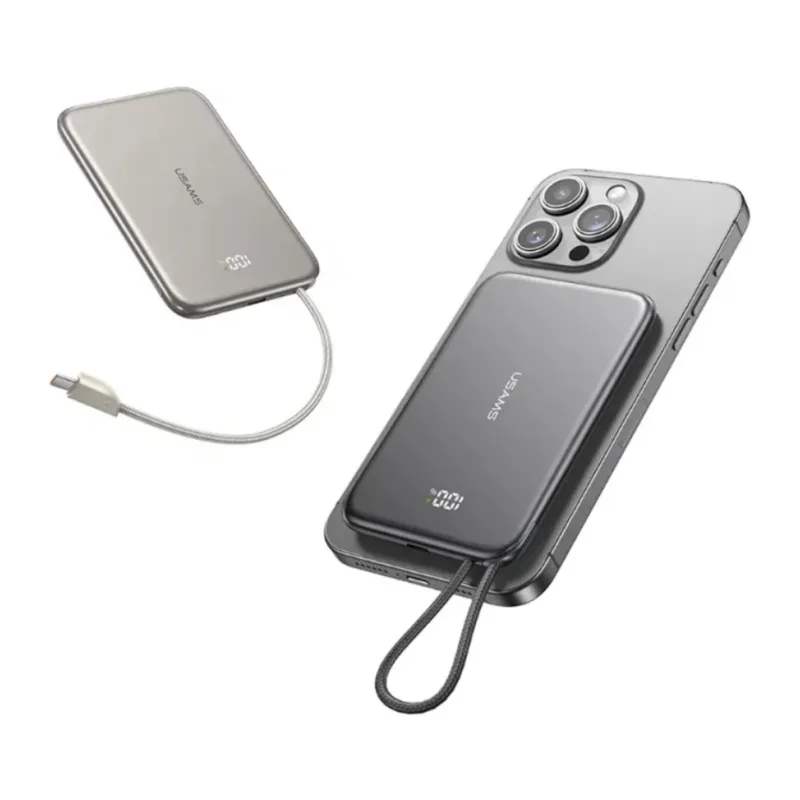 Портативное зарядное устройство Usams CD227 Titanium (5KCD22702)