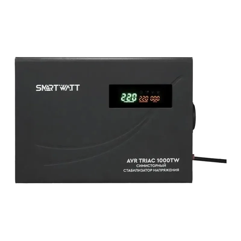 Стабилизатор напряжения Smartwatt AVR Triac 1000TW черный (4512020380001)