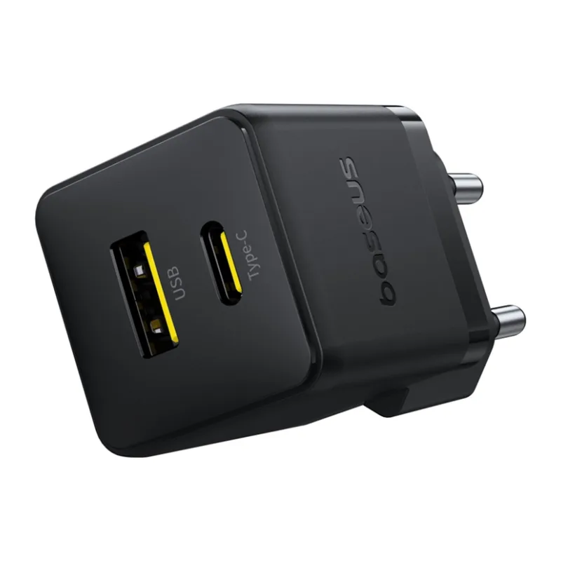 Сетевое зарядное устройство Baseus Palm C+U 30W EU Cluster Black (P1011160A113-00)