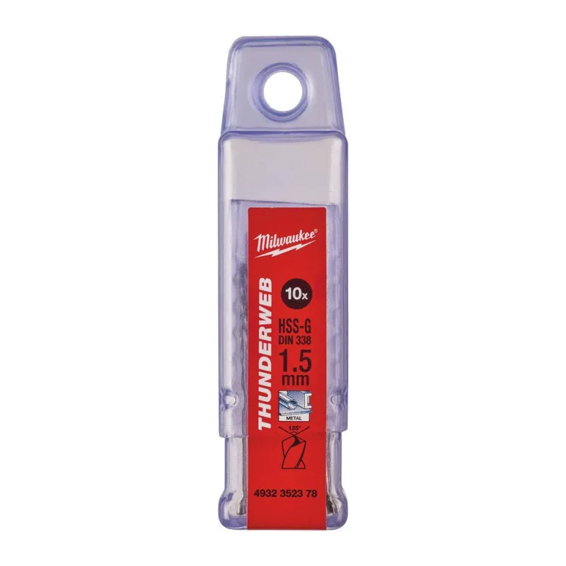 Сверло по металлу Milwaukee Thunderweb HSS-G 1.5х40мм 10шт (4932352378)