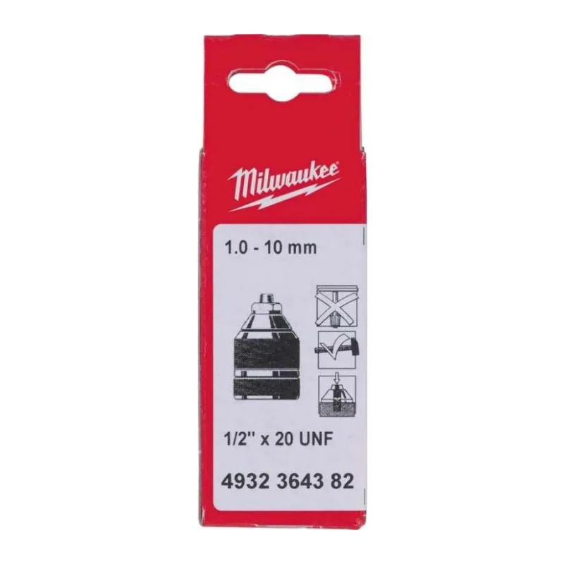 Патрон бесключевой Milwaukee 1/2"х20 1-10мм (4932364382)