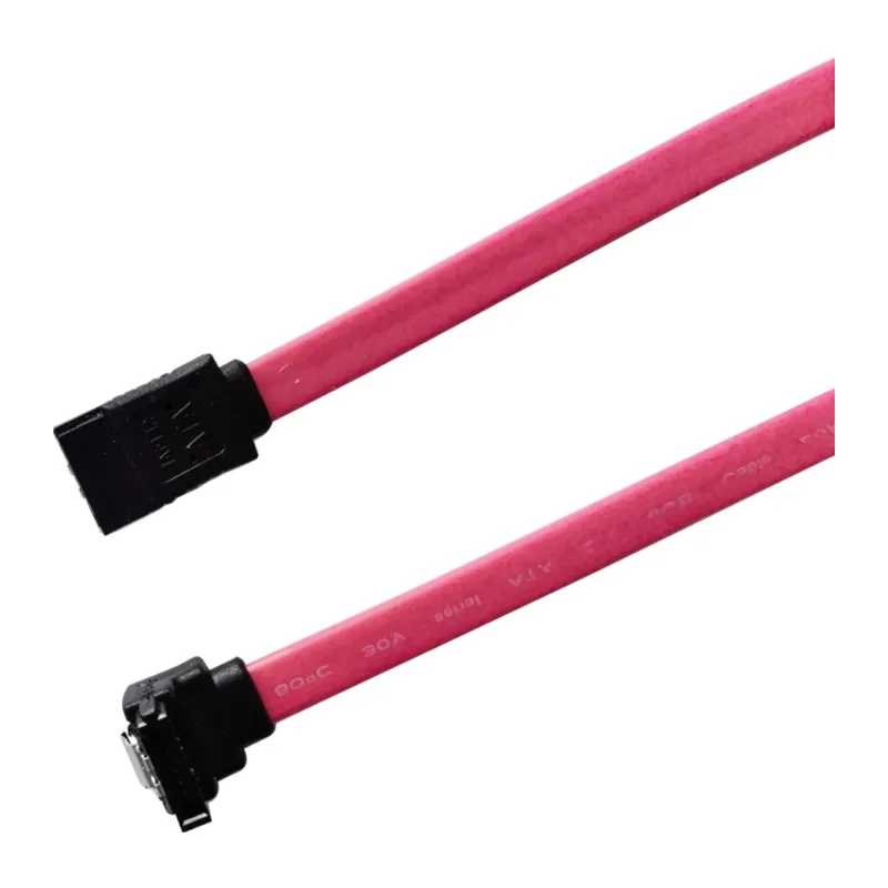 Кабель Buro SATA 0.5м красный (BU-SATA-SATA-ANG-LOCK)