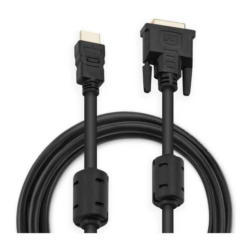 Кабель Buro HDMI-19M-DVI-D-5M 5м черный