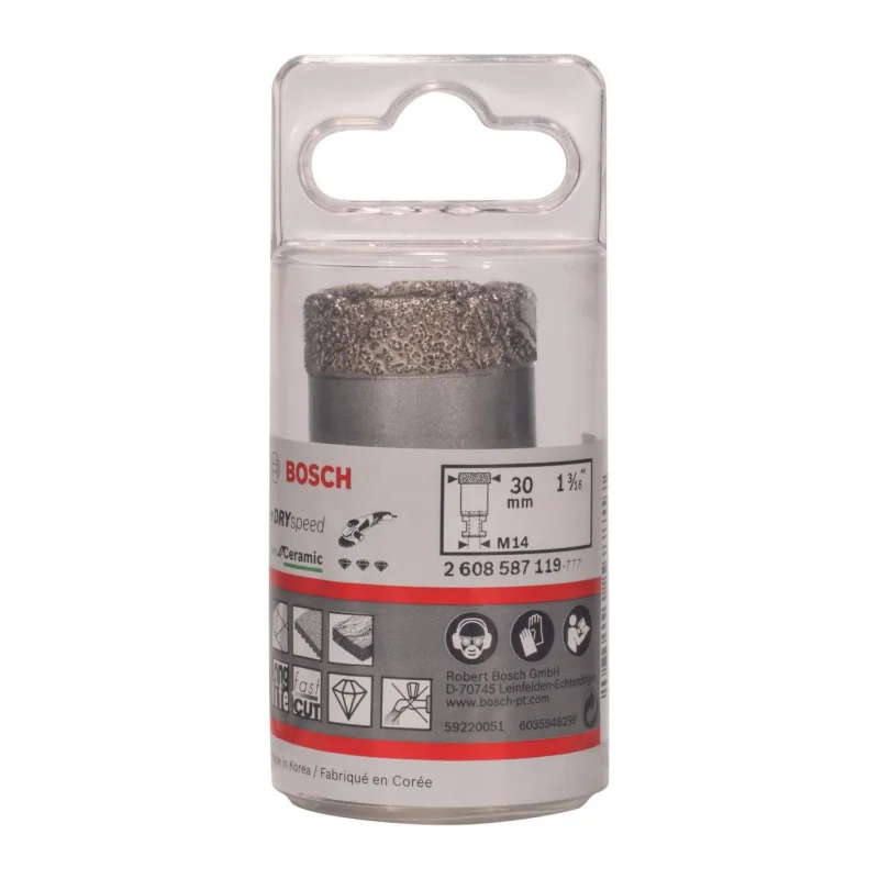 Алмазная коронка Bosch М 30мм Dry Speed 2.608.587.119