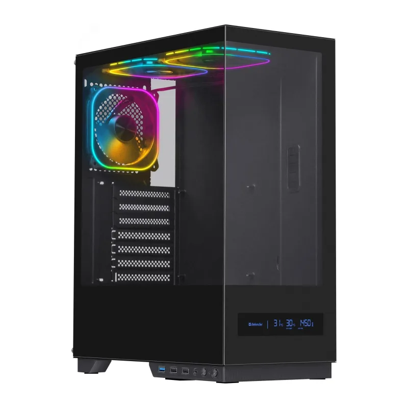 Корпус Defender HyperHub ARGB без БП черный (25132)