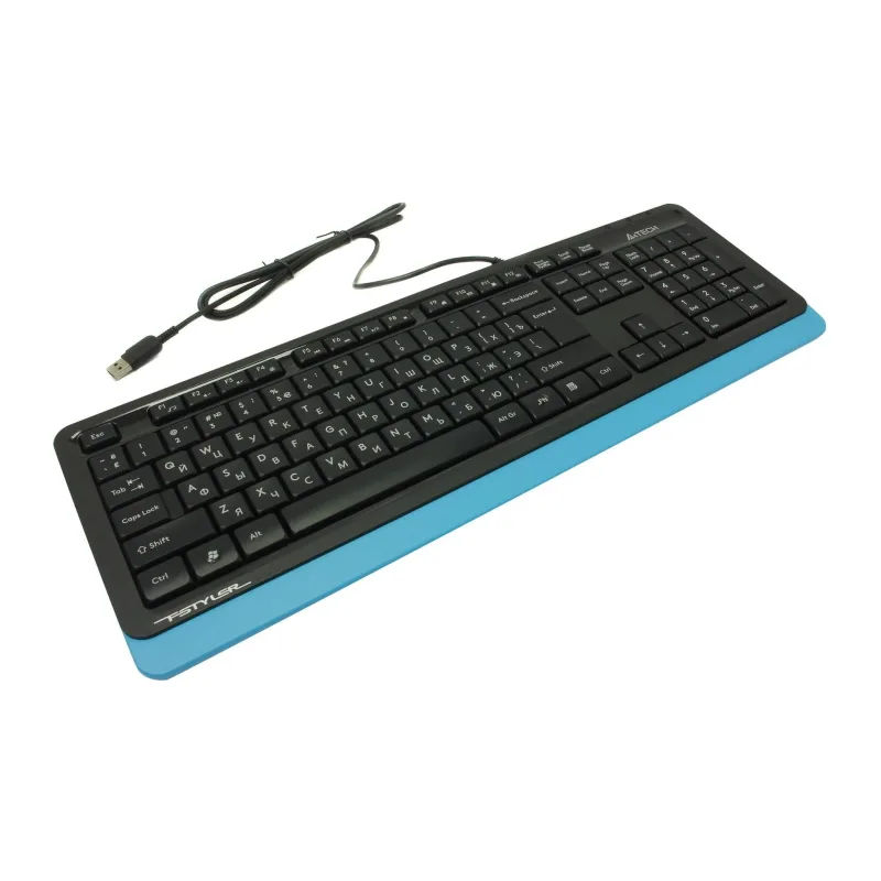 Клавиатура A4Tech Fstyler USB Blue черный/синий (FK10)