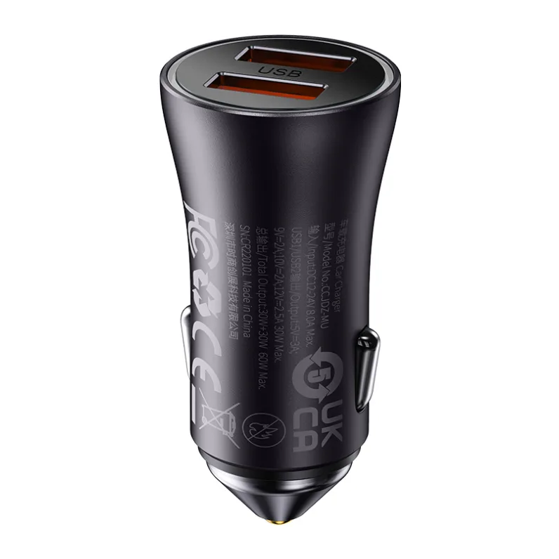 Автомобильное зарядное Baseus CGJM000013 Dark Gray