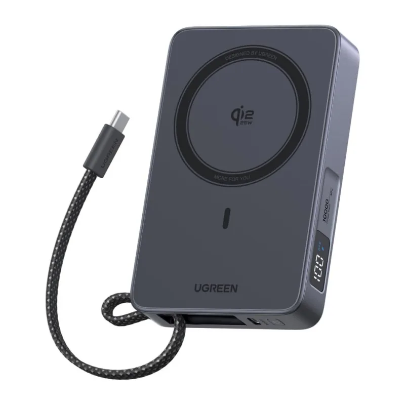 Портативное зарядное устройство Ugreen PB773 Space Gray (85956)