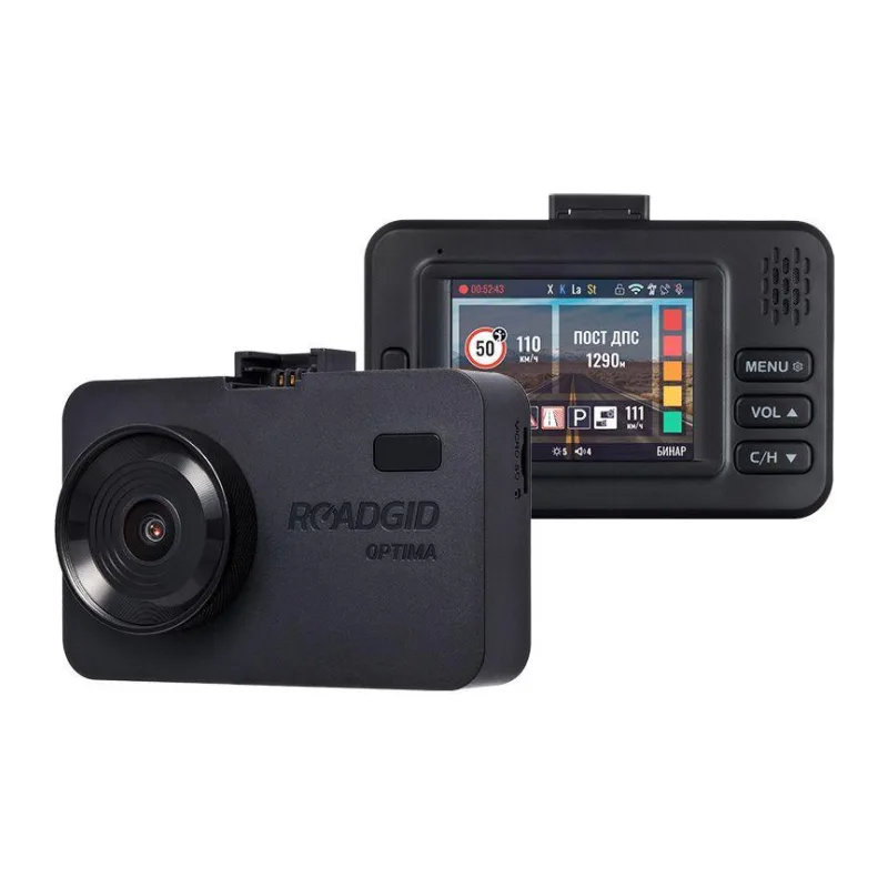 Автомобильный видеорегистратор Roadgid Optima GT черный (1045065)