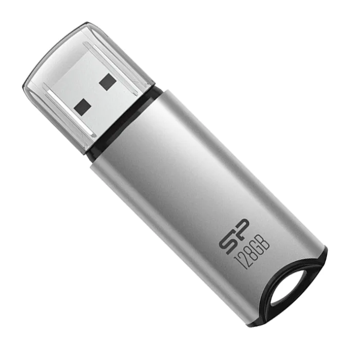 USB Flash-накопитель Silicon-Power Marvel M02 128Gb Silver (SP128GBUF3M02V1S)