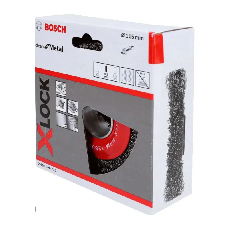 Щетка кольцевая Bosch 115 мм X-Lock (2.608.620.732)