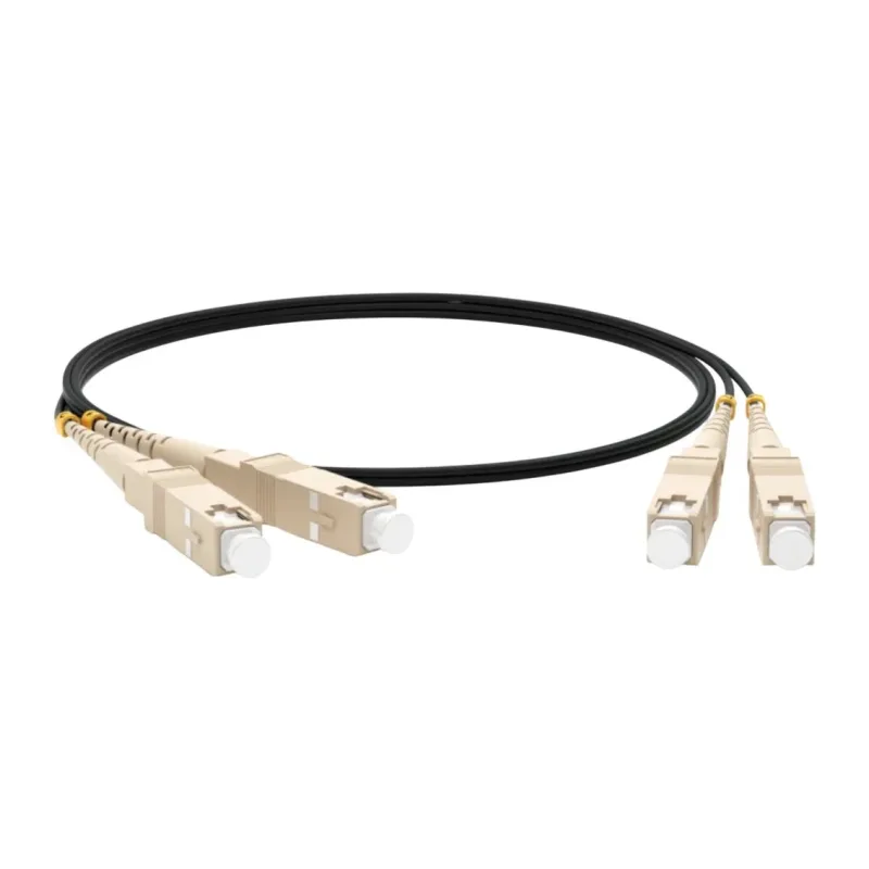 Кабель оптический Hyperline FC-D2-503-LC/PR-SC/PR-H-5M-LSZH-BK черный