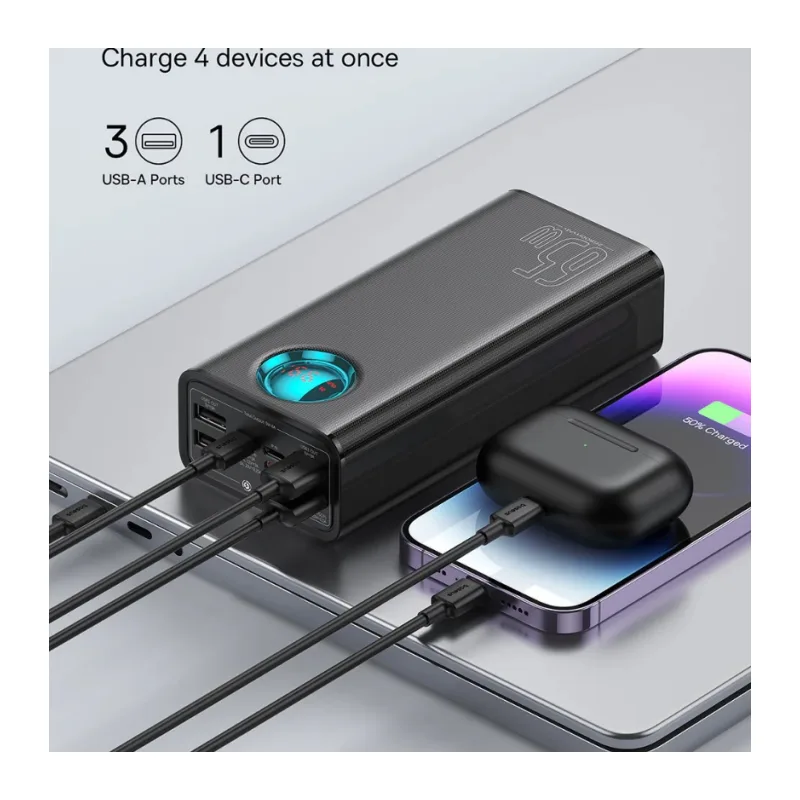 Портативное зарядное устройство Baseus Amblight черный (P10022402113-00)