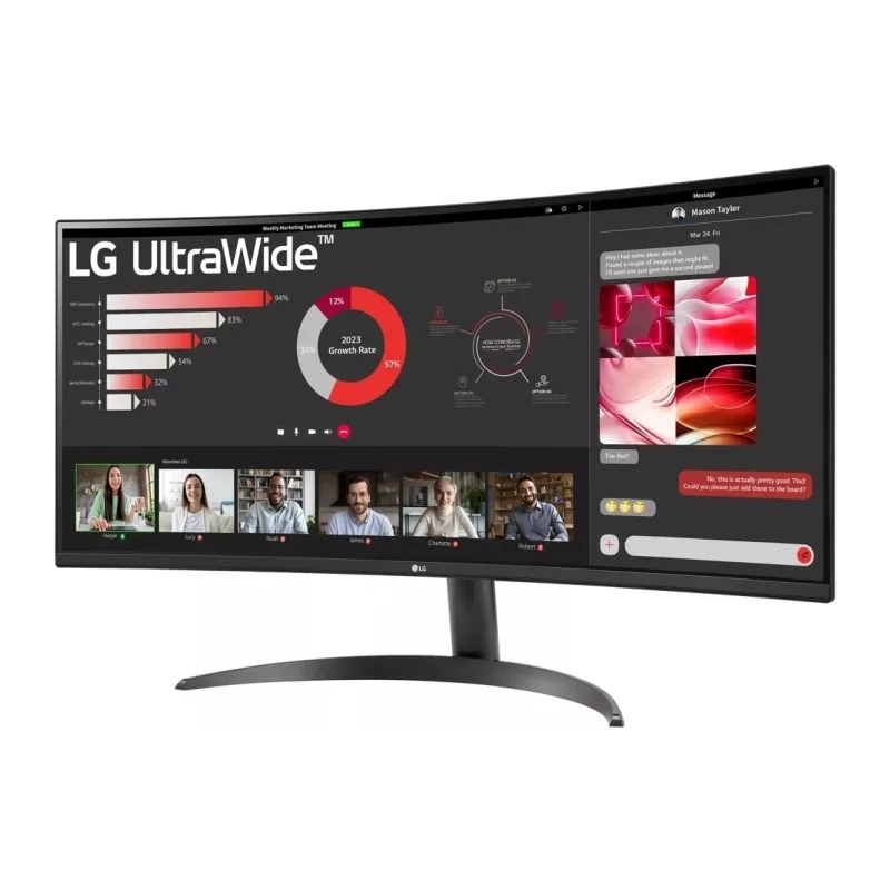 Монитор LG UltraWide 34WR50QK-B черный