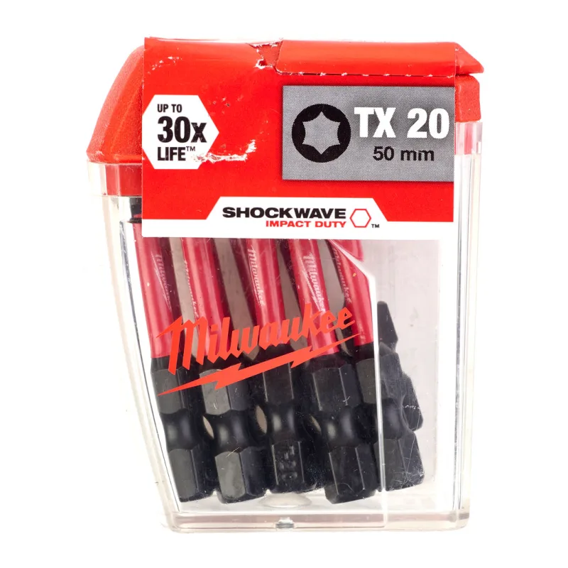 Бита Milwaukee Shockwave TX20 50мм 10шт (4932430877)