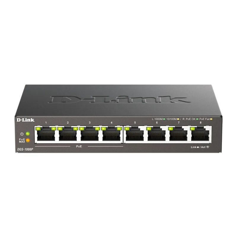 Коммутатор D-Link DGS-1008P/F3A
