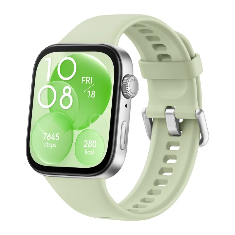 Умные часы Huawei Watch Fit 3 Slo-B09 Green Fluoroelastomer Strap (55020CGD)