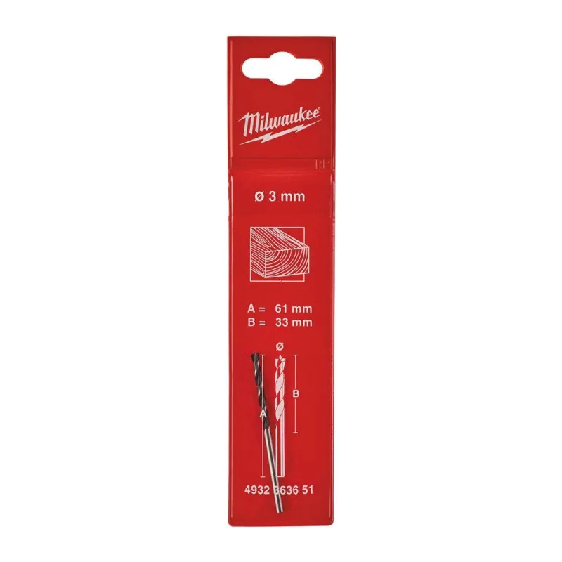Сверло Milwaukee 3х60мм (4932363651)