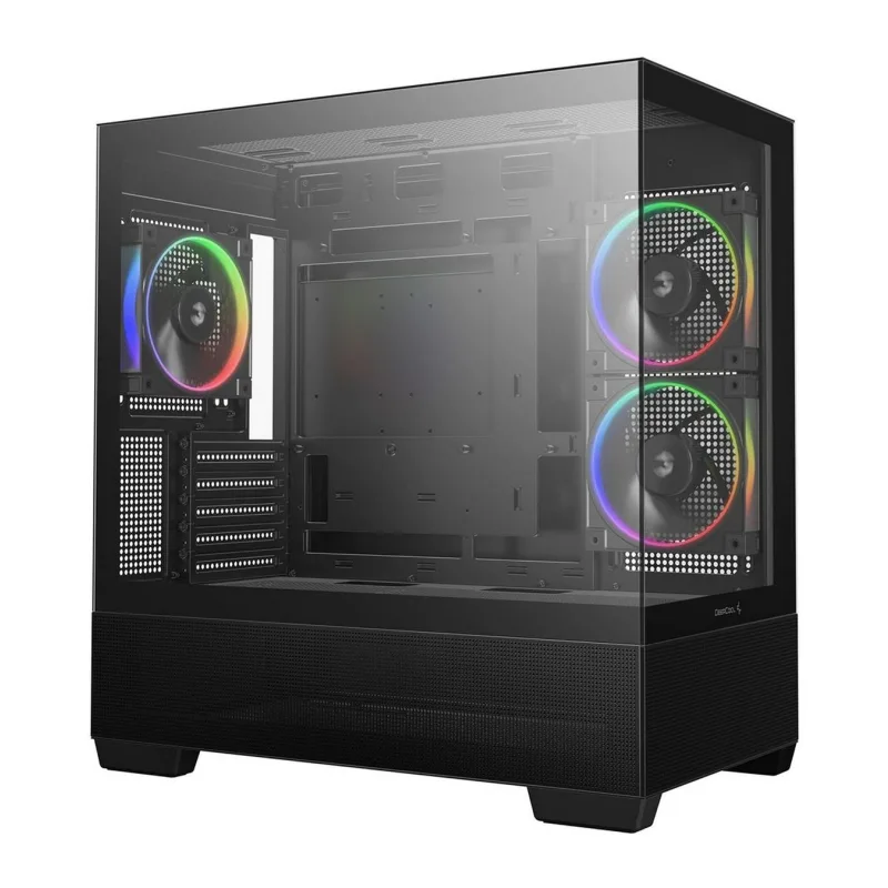 Корпус DeepCool CG380 3F ITX черный (R-CG380-BKAGM3-G)