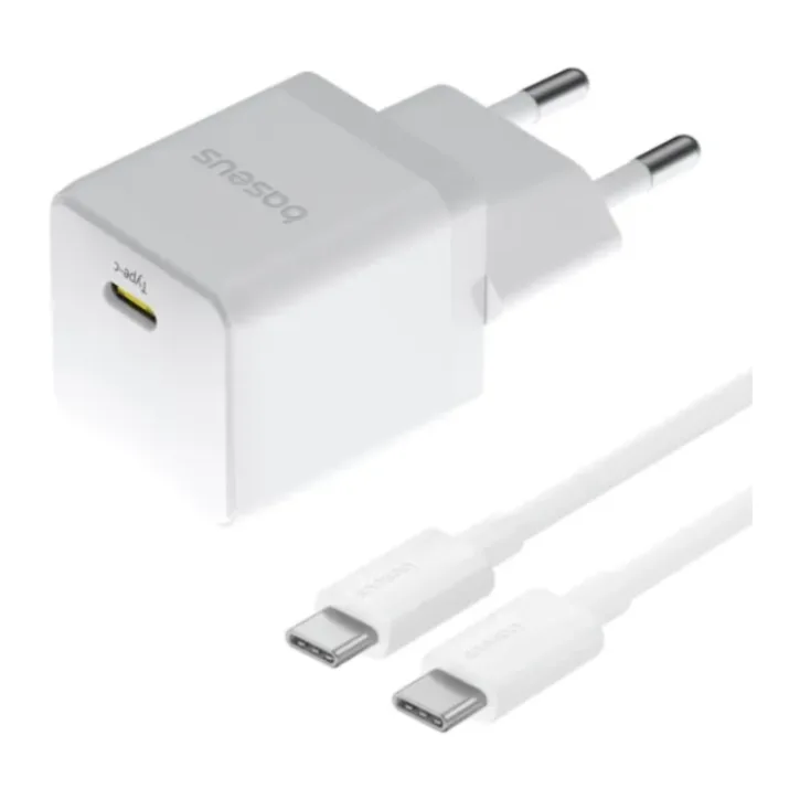 Сетевое зарядное устройство Baseus Palm 20W EU Moon White (P10111602213-01)